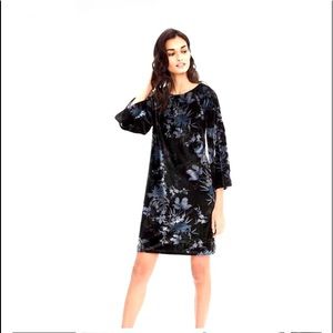Banana Republic velvet floral dress